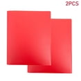 thumbnail image 1 of LKXGBMY 2PCS Plastic Two Pocket Folders Bulk with 3 Prong Folders, Poly Folders for Office and Work Use, Red, 1 of 4