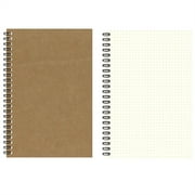 LKXGBMY Bullet Dotted Journal Notebook, 1-Pack, 100 Pages/50Sheets, A5, Spiral-bound Notebook for Journaling, Planning