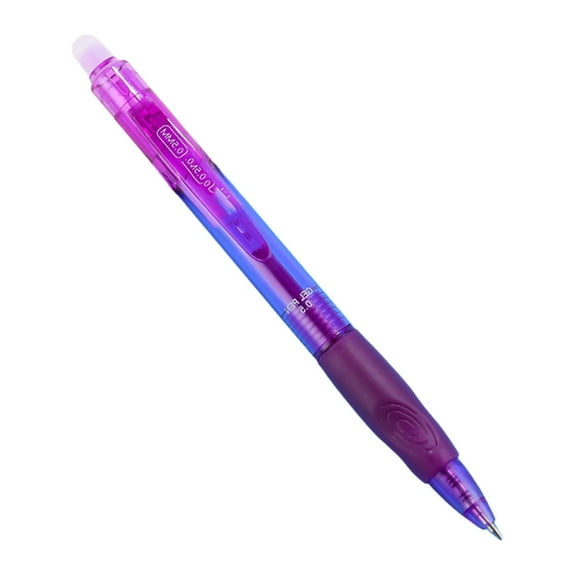 LKXGBMY Erasable Gel Pens, Fine Point 0.5 mm Retractable Erasable Pens Clicker, Make Mistakes Disappear, Inks for Drawing Writing Planner and Crossword Puzzles, Purple
