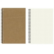 LKXGBMY Graph Grid Paper Notebook, 1-Pack, A5 100 Pages/50Sheets,Spiral-bound Notebook for Homework, Math, Engineering