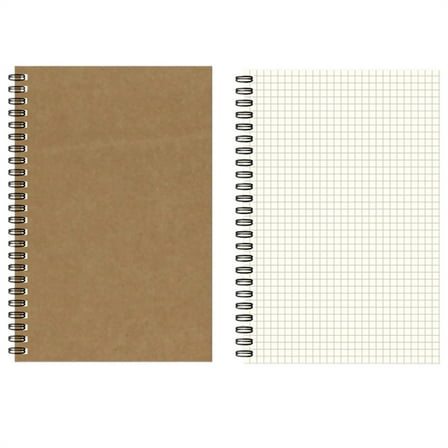 LKXGBMY Graph Grid Paper Notebook, 1-Pack, A5 100 Pages/50Sheets,Spiral-bound Notebook for Homework, Math, Engineering