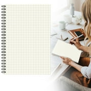 LKXGBMY Graph Grid Paper Notebook, 1-Pack, A5 100 Pages/50Sheets,Spiral-bound Notebook for Homework, Math, Engineering