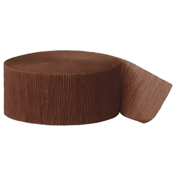 LKXGBMY Wedding Party Decorations - 1 Roll Crepe Paper Streamers Tassels Party Streamers for Rustic Style Bridal Shower Birthday Weddings and Events Vintage Party DecorationsCoffee