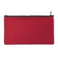 thumbnail image 1 of LKXGBMY Zipper Canvas Portable Large Pen Pencil Case Makeup Travel Cosmetic Storage Bag Pouch Case - Red, 1 of 9