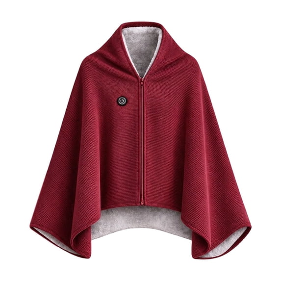 LKXOTTK USB Heated Shawl Wrap for Women Wearable Blanket with 3 Heat Settings Fast Heating for Indoor Outdoor, 150x80cm