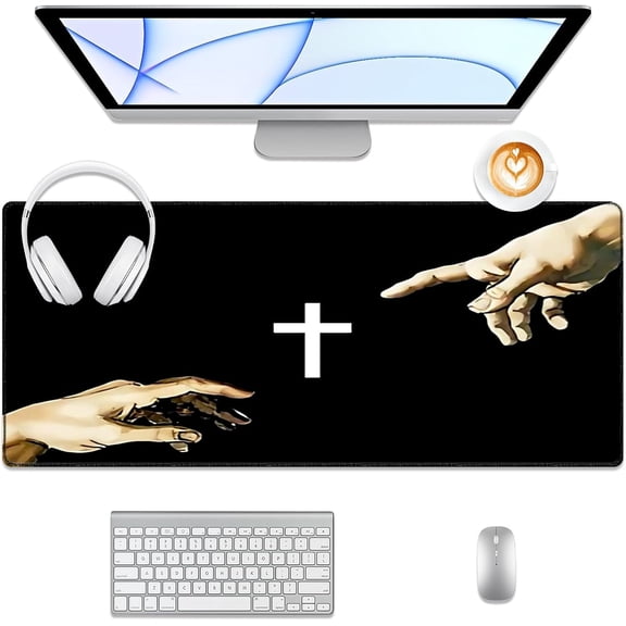 LKYUHGS-Desk Pad Protector, Mouse Pad, Office Desk Mat, Non-Slip Desk Blotter, Smooth Gaming Mouse Mat, Desk Writing Pad for Office and Home