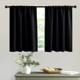 thumbnail image 1 of LKYUHGS-RV Curtains for Camper Windows - Soft Thermal Insulated Small Window Curtain Tiers for Cafe Kitchen Bedroom Basement Glass Door Window, W 42 x L 30 inches, Sand, 2 Panels, 1 of 4