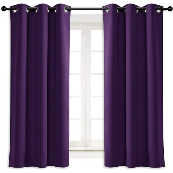 LKYUHGS-Room Darkening Window Treatment Curtain, Cloud Grey, Single Panel, 34 by 63, Energy Smart Thermal Insulated Block Out Sunlight Shade & Blind for Bedroom with Grommet Ring Top