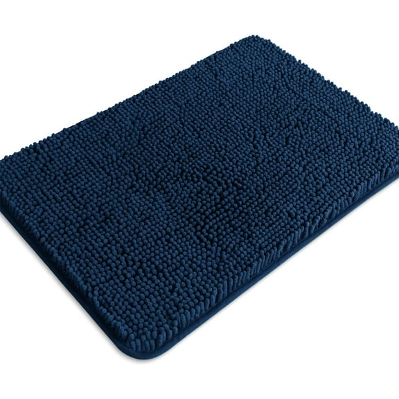 LKYUHGS-Small Bathroom Rug 12"x12" Washable and Absorbent Mini Bath Mat, Non Slip, Thick Soft Chenille Bath Rugs for Bathroom, Shower, Locker Rug(Aqua)