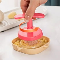 LKZQHMC 1 PCS Manual Garlic Grater, 2 in 1 Garlic Press and Dipping Sauce Plate, Portable Garlic Crusher with Handle, Multifunctional Fruits Vegetable Ginger Mincer Kitchen Tool (Pink)