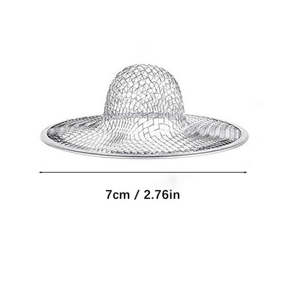 LKZQHMC 1PCS Tub Drain Hair Catcher - 2.76 inch Shower Drain Mesh Strainer, Stainless Steel Shower Bathtub Drain Cover, Bathroom Sink Strainer Filter Basket for Bathroom Sink, Wash Basin Floor Drain