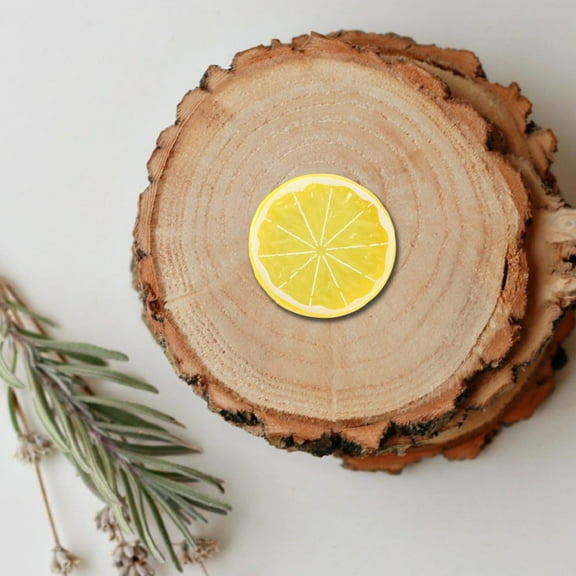 LKZQHMC 1Pcs Fake Lemon Slices Artificial-Fruit Party Decorations Fake Lemon Fruit Decorations for Party Lemon Kitchen Decoration- Simulation Yellow Lemon Home- 2Inch Plastic Vegetable Decor Kitchen