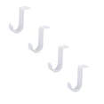 thumbnail image 1 of LKZQHMC 4 Pcs Heavy Duty Closet Rod Brackets for 1-inch Diameter Rods,Metal Hanging Shelf Rods Support with Screws,Gold Closet Rod Holders for Living Room Kitchen Garden and Bathroom,White, 1 of 8