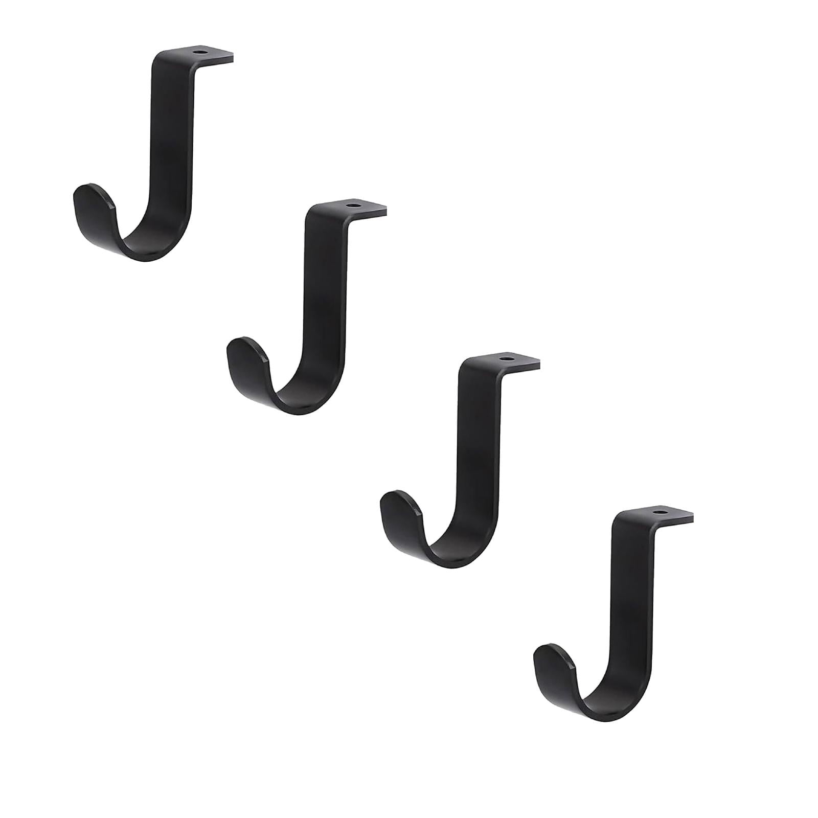 LKZQHMC 4 Pcs Heavy Duty Closet Rod Brackets for 1-inch Diameter Rods ...