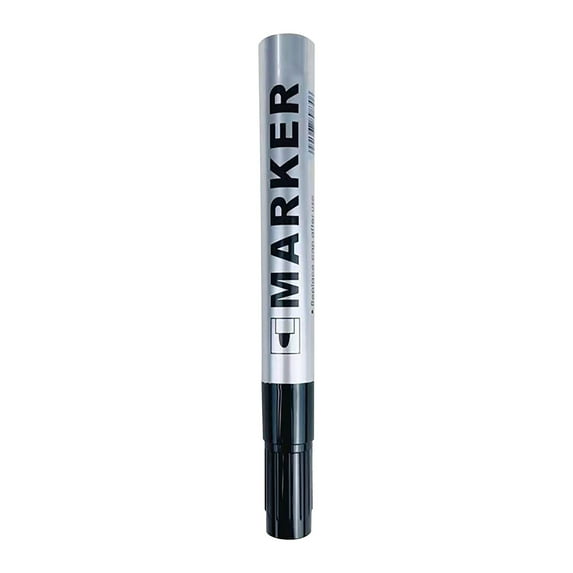 LKZQHMC Black Paint Pens for Rock Painting, Stone, Ceramic, Glass, Wood, Tire, Fabric, Metal, Canvas. Set of 1 Water Based Black Markers for Acrylic Painting Extra Fine Point Tip