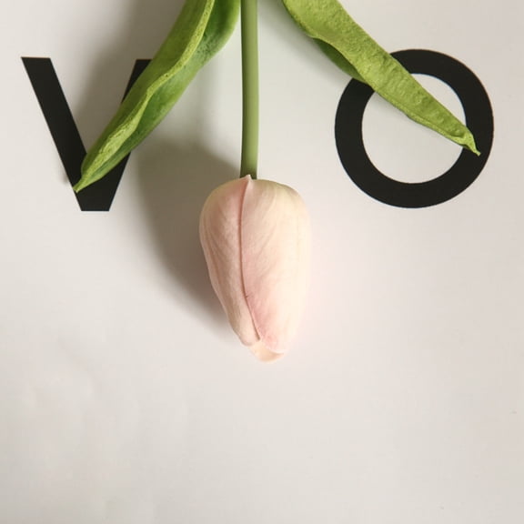 LKZQHMC Fake Flowers Tulips Artificial Silk Flower 1pcs Real Touch 13.4" for Spring Easter Home Kitchen Wedding Bouquet Bulk Mother's Gift Day Decorations(Pink,1)