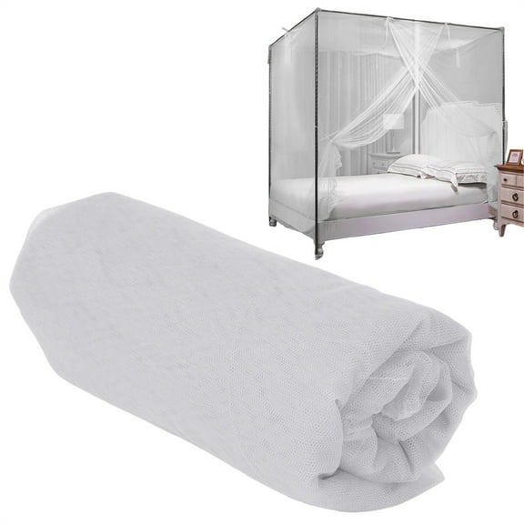 LKZQHMC Four Corner Post Decorative Elegant Bed Net Canopy Set, Beige, Full/Queen/King, 76.77x70.87x64.96 Inches