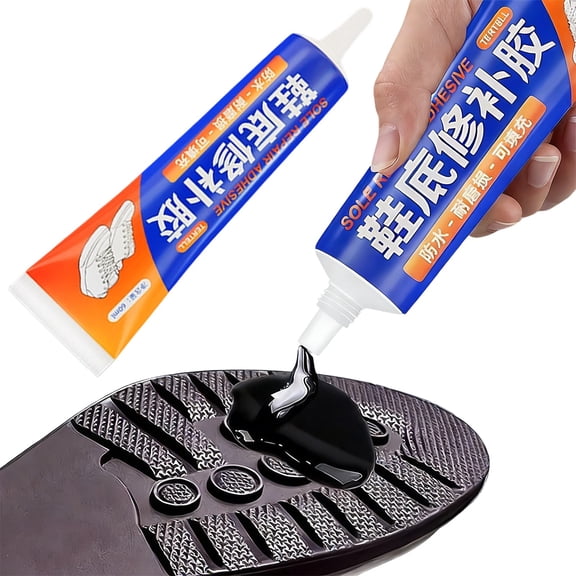 LKZQHMC Shoe Glue Sole Repair,Heavy Duty Shoe Adhesive,Waterproof,Flexible,Clear-Drying for Sneakers,Boots,Leather,Rubber,Canvas and More - Dries within 24 Hrs,Blue