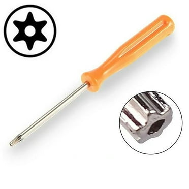 LKZQHMC T8 Torx Security Screwdriver with Magnetic Tip Plastic Grip, Torx Screwdriver for Computer Repairing, Home Appliances(Orange, 100mm/ 3.93")