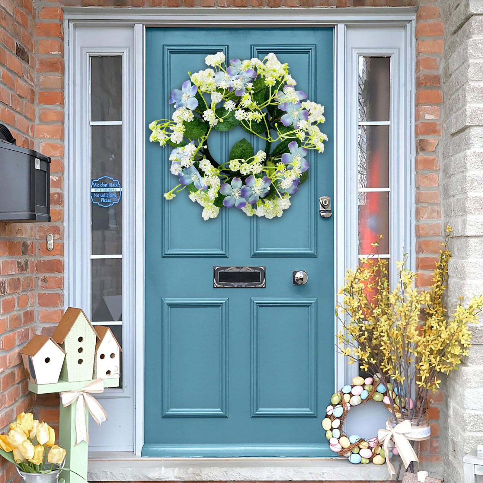 Valentin Spring Al LKZQHMC Valentine's Day Wreath for Front Door - Artificial Floral ...