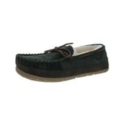 LL Bean Mens Wicked Good Suede Fur Lined Driving Moccasins