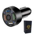 thumbnail image 1 of LL Gold Diamond, USB Car Charger 4 Port Fast Car Charger Adapter 3.0, 32 V Compatible with iPhone, Samsung & Many More. (Black), 1 of 9
