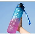 thumbnail image 1 of LL Goods Blue & Purple  Motivational Water Bottle – 32oz | BPA-Free | Multiple Colors, 1 of 10