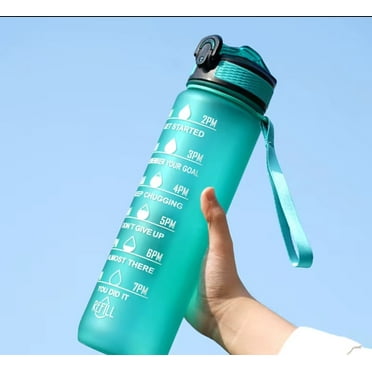 LL Goods Green  Motivational Water Bottle – 32oz | BPA-Free | Multiple Colors