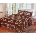 thumbnail image 1 of LL Home Patchwork Bear Quilt Bedding Set, Queen Size (90"x90"), 1 of 3