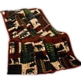 thumbnail image 1 of LL Home Patchwork Bear Quilt Decorative Throw Blanket, (60"x50"), 1 of 2