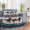 thumbnail image 1 of LL Home Wild Quilt Decorative Throw Blanket, (60"x50"), Southwest Horse, 1 of 1