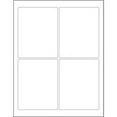 thumbnail image 1 of LL167 White 3 3/4 Inch x 4 3/4 Inch Rectangle Laser Permanent Acrylic Labels Made In USA CASE OF 400, 1 of 1