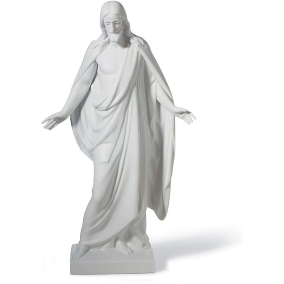 LLADRÓ Christ Figurine. Left. Porcelain Christ Figure.