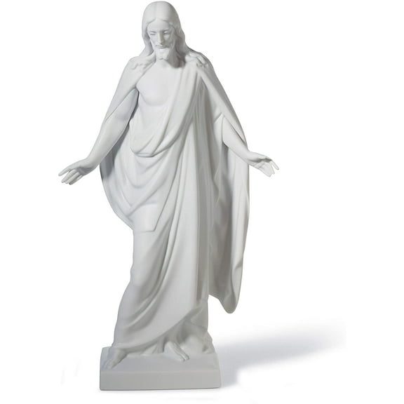 LLADR Christ Figurine. Left. Porcelain Christ Figure.