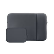 LLAYOO 11-11.6 Inch Laptop Sleeve Case Soft Carrying Computer Bag Cover with Front Pocket & Accessories Pouch,Compatible with 11.6 MacBook Air for 11" Notebook Tablet Ultrabook Chromebook(Gray)