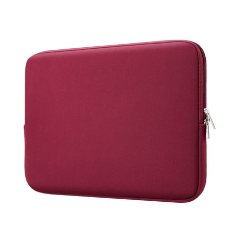 LLAYOO 11-11.6 Inch Laptop Sleeve Protective Case Soft Carrying Computer Zipper Bag Cover Compatible with 11.6" MacBook Air for 11" Notebook Tablet Chromebook(Red)