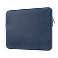 thumbnail image 1 of LLAYOO 11 Inch Laptop Sleeve PU Suede Leather Case Protective Padded Cover Water Resistant Bag Compatible with 11.6 MacBook Air Surface Pro for 11" Notebook Computer Tablet Chromebook (Deep Blue), 1 of 7