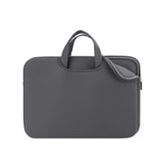 LLAYOO 13 Inch Laptop Sleeve Case Compatible with 13" 13.3" 13.5" Chromebook Notebook Computer Ultrabook, Protective Slim Padded Carrying Bag Cover with Handle Strap Pocket (Gray)