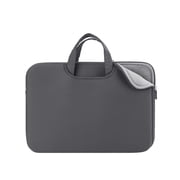 LLAYOO 13 Inch Laptop Sleeve Case Compatible with 13" 13.3" 13.5" Chromebook Notebook Computer Ultrabook, Protective Slim Padded Carrying Bag Cover with Handle Strap Pocket (Gray, Upgraded Version)
