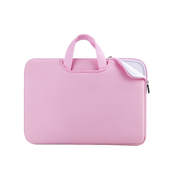 LLAYOO 13 Inch Laptop Sleeve Case Compatible with 13" 13.3" 13.5" Chromebook Notebook Computer Ultrabook, Protective Slim Padded Carrying Bag Cover with Handle Strap Pocket (Pink, Upgraded Version)