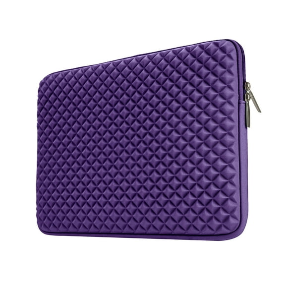 LLAYOO 13 Inch Laptop Sleeve Diamond Foam Shock Resistant Case Cover Bag Compatible with 13.3 MacBook Air Pro M1 A2337 A2338 A1932 A1989 A2159 A2179 A2251 A2289 for 13.3" Notebook Chromebook(Purple)
