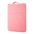 thumbnail image 1 of LLAYOO 15.6 Inch Laptop Sleeve Case Compatible with 15.6" Notebook Computer Chromebook,Handbag with Handle Strap Front Pocket Padded Briefcase Polyester Waterproof Cover Protective Bag, Pink, 1 of 7