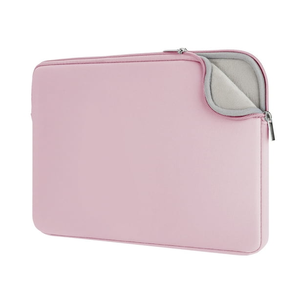 LLAYOO 15.6 Inch Laptop Sleeve Protective Case Soft Lining Zipper Cover Padded Carrying Bag Compatible with 15.6 Notebook Computer Ultrabook Chromebook Pink Upgraded Version Walmart Business Supplies