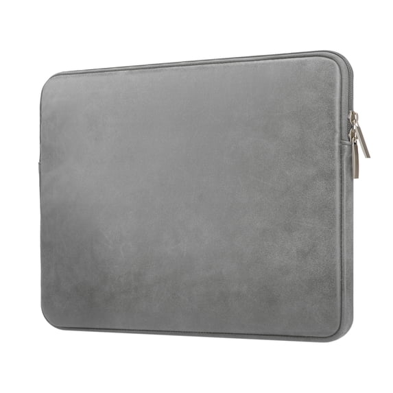 LLAYOO 16 Inch Laptop Sleeve PU Suede Leather Case Protective Padded Zipper Cover Water Resistant Carrying Bag Compatible with 2020 2021 New Model 16" MacBook Pro Specially for A2141 (Grey)