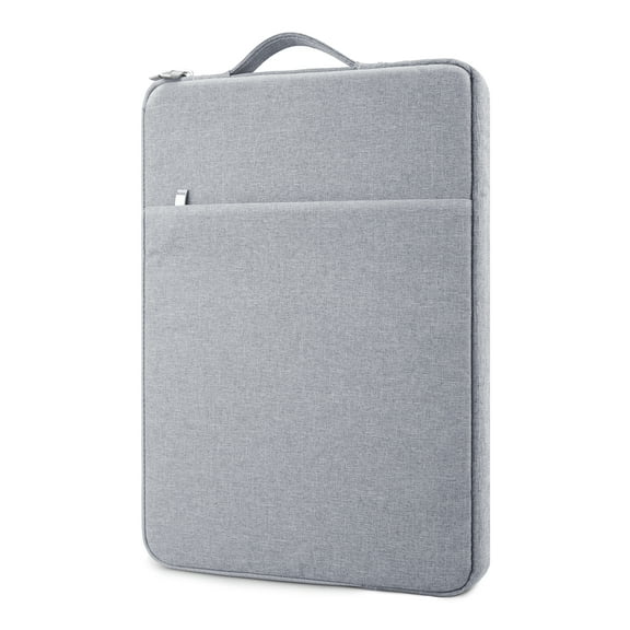 LLAYOO Laptop Sleeve Case Compatible with 11 Inch MacBook Air 11.6" Chromebook Notebook Tablet Surface,Handbag with Handle Strap Front Pocket Briefcase Polyester Waterproof Computer Bag, Gray