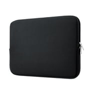 LLAYOO Laptop Sleeve Case Compatible with 13.3 Inch MacBook Air Pro Touch Bar for 13.3 Notebook Computer Tablet Chromebook 13 Soft Cover Protective Case Zipper Carrying BagBlack
