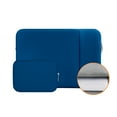thumbnail image 1 of LLAYOO Laptop Sleeve Case Compatible with 13.3" Notebook Computer Chromebook 2021 2022 New 14" MacBook Pro M1 A2442 Cover Soft Bag with Front Pocket & Accessories Pouch(Navy Blue,Upgraded Version), 1 of 7