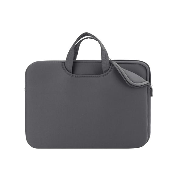 LLAYOO Laptop Sleeve Case Compatible with 15.6 Inch Chromebook Notebook Computer Ultrabook, Protective Slim Padded Carrying Bag Cover with Handle Strap Pocket for Men Women (Gray)