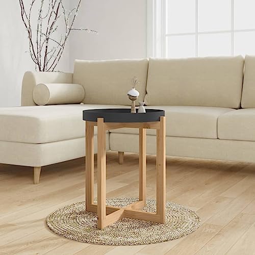 LLBIULife Coffee Table Round Wood Coffee Table Living Room Tables