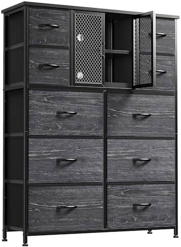 LLBIULife Dresser Tall Dressers for Bedroom with Mesh Door Dressers ...